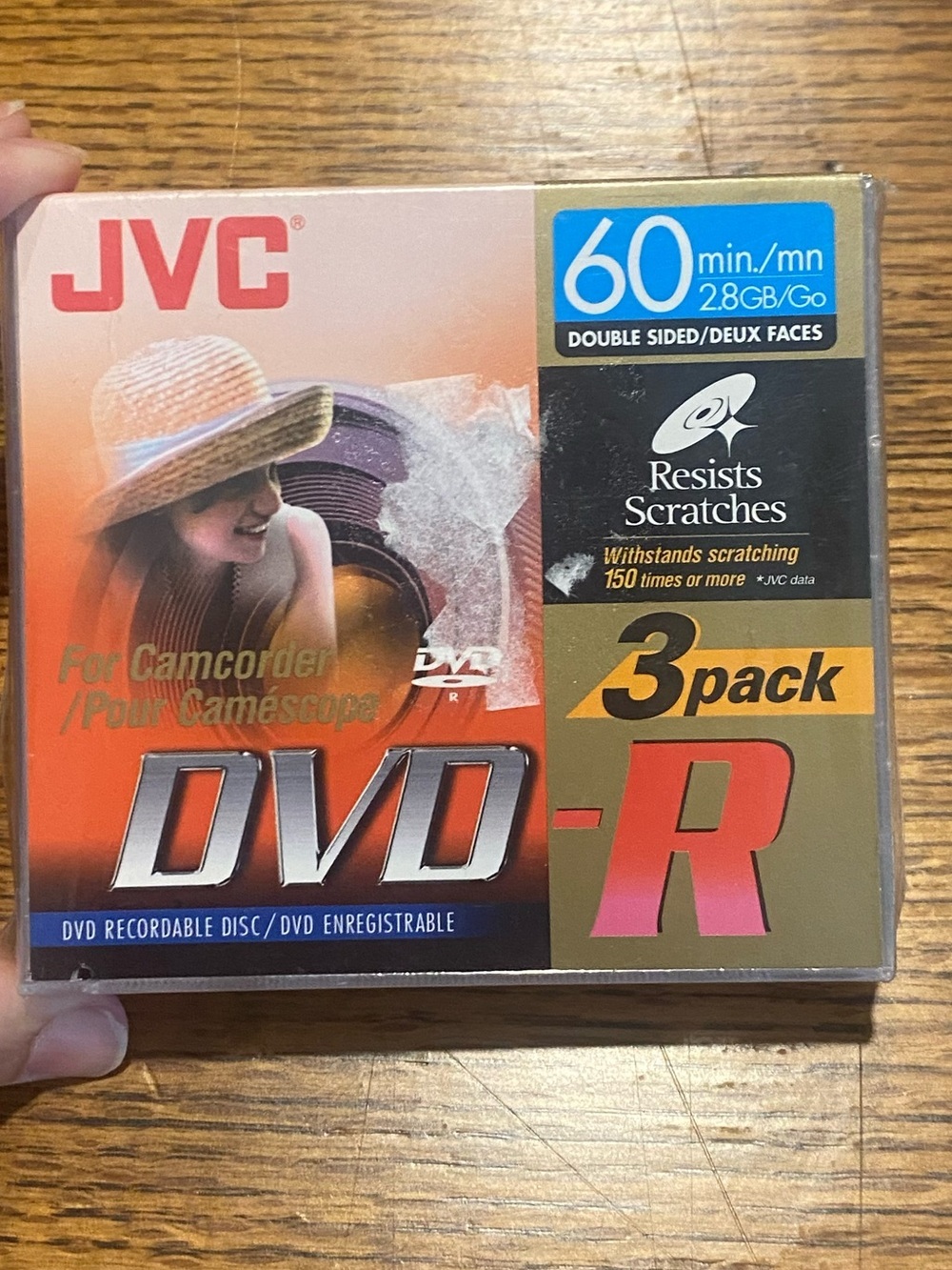 Vintage Sealed JVC DVD-R 8cm 60 Min 2.8GB Camcorder 3 Pack